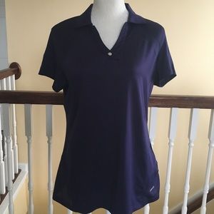 Annika Cutter & Buck Purple Golf Shirt